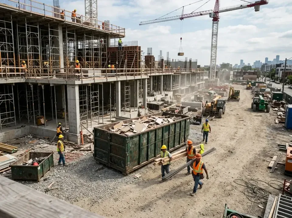 commercial-construction-site-w-002 — frequently asked questions, Low Cost Construction Dumpster Rental in Champlin, MN